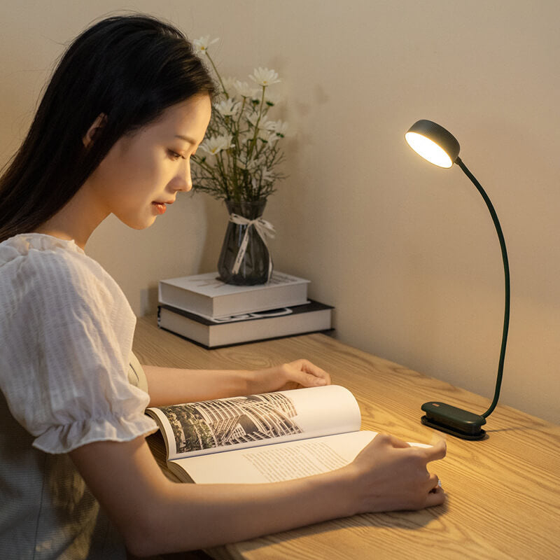 Modern Minimalist Rectangular ABS Foldable Eye Protection USB LED Table Lamp