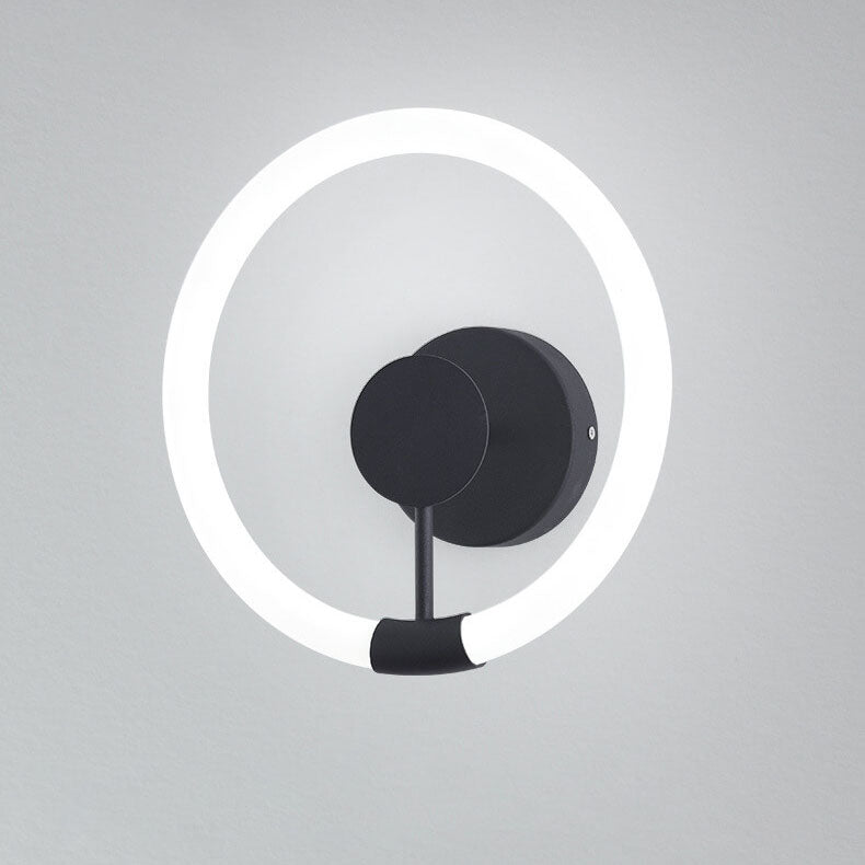 Contemporary Simplicity Circle Acrylic Shade LED Wall Sconce Lamp For Bedroom