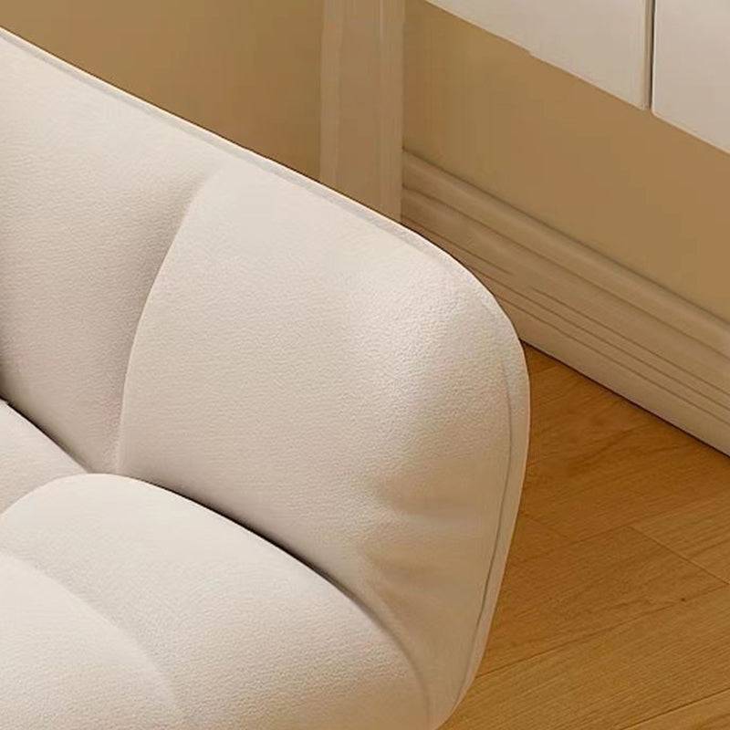 Modern Minimalist Rectangular Velvet Leather Vanity Stool Rotatable Sliding Backrest For Bedroom