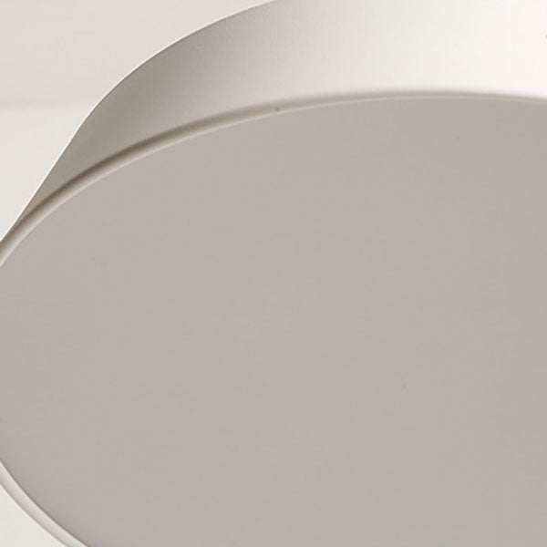 Nordic Minimalist Round Pot Iron LED Flush Mount Ceiling Light