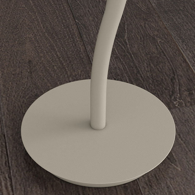 Contemporary Creative Tulip Iron Rolled Plastic 1-Light Standing Floor Lamp For Living Room
