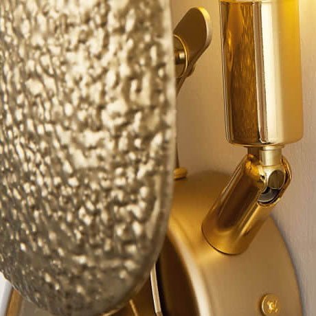 Modern Luxury Gold Stainless Steel Pebble 3/6 Light Wall Sconce Lamp
