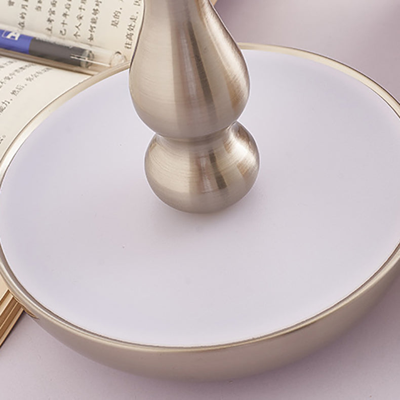 Modern Art Deco Mushroom Acrylic Iron LED Table Lamp For Bedroom