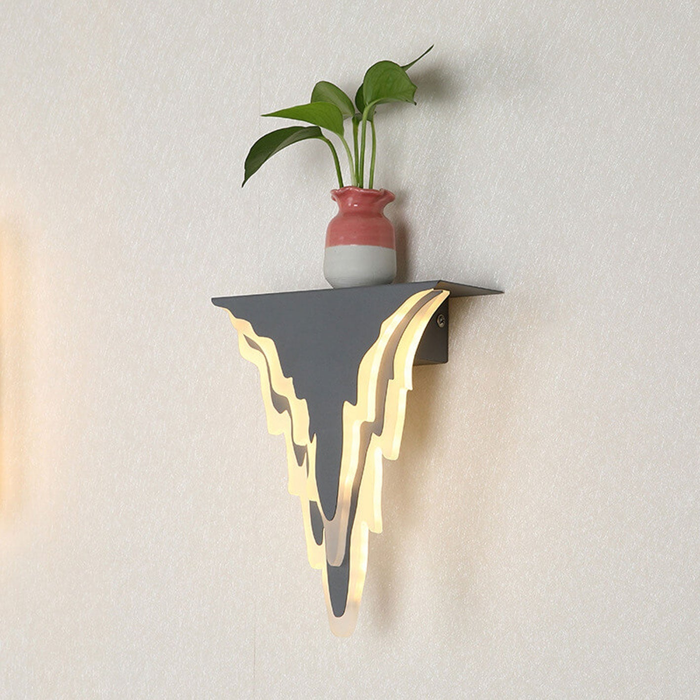 Nordic Iron Art Acrylic Irregular Shape Indoor Wall Sconce Lamp