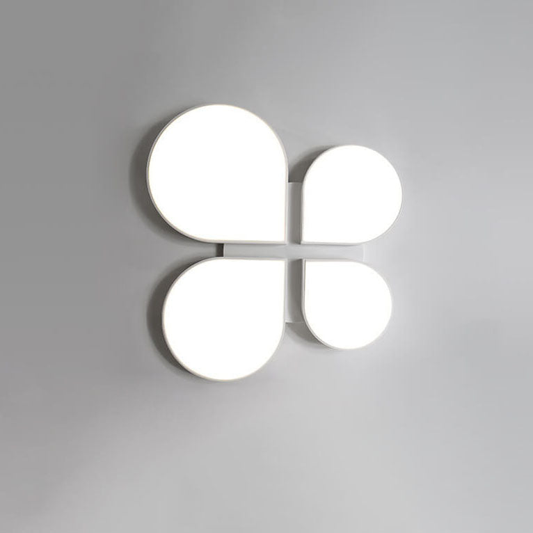 Modern Minimalist Four Leaf Clover Acrylic LED Flush Mount Ceiling Light