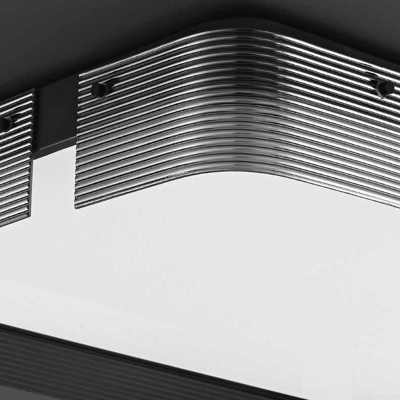 Contemporary Simplicity Ultra-thin Acrylic Rectangular Shade LED Flush Mount Ceiling Light For Bedroom