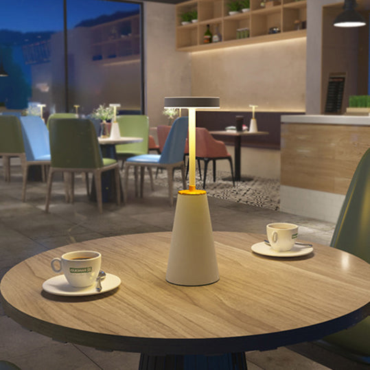 Modern Minimalist Cylindrical PC Iron LED Table Lamp For Living Room