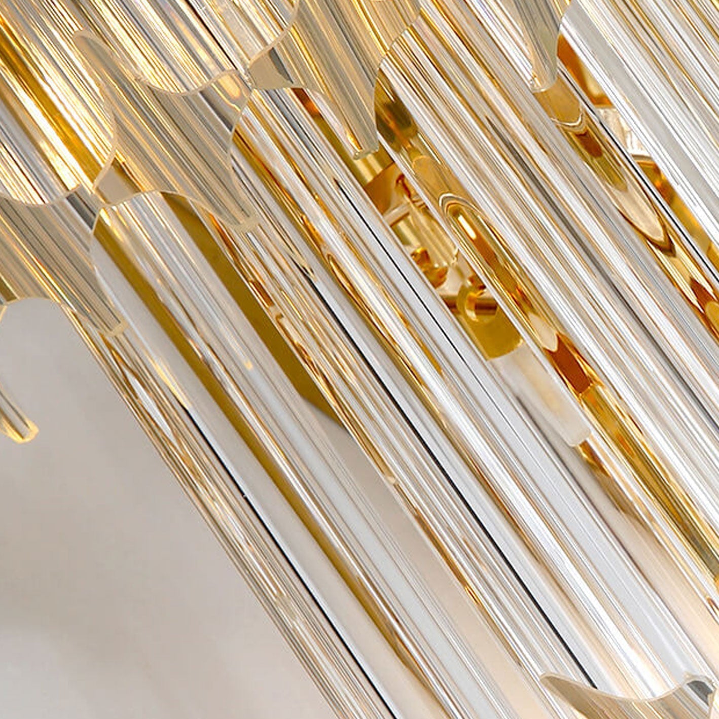 Modern Luxury Crystal Four Layers 4-Light Wall Sconce Lamp