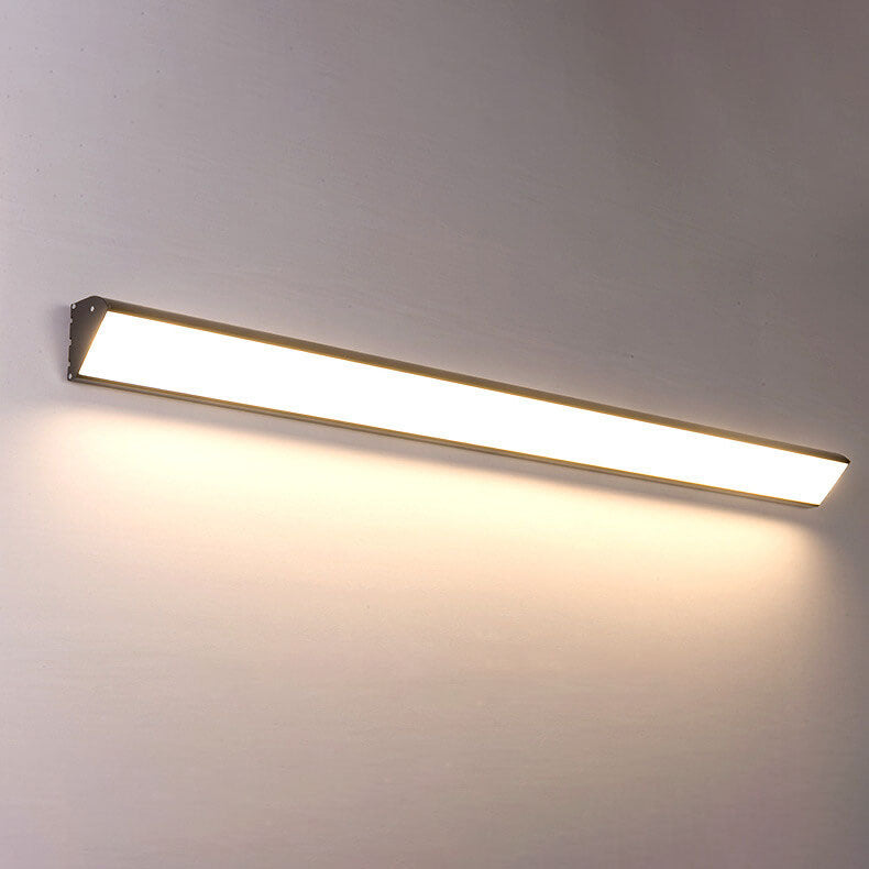 Modern Minimalist Aluminum Acrylic Waterproof Long Outdoor Indoor LED Wall Sconce Lamp
