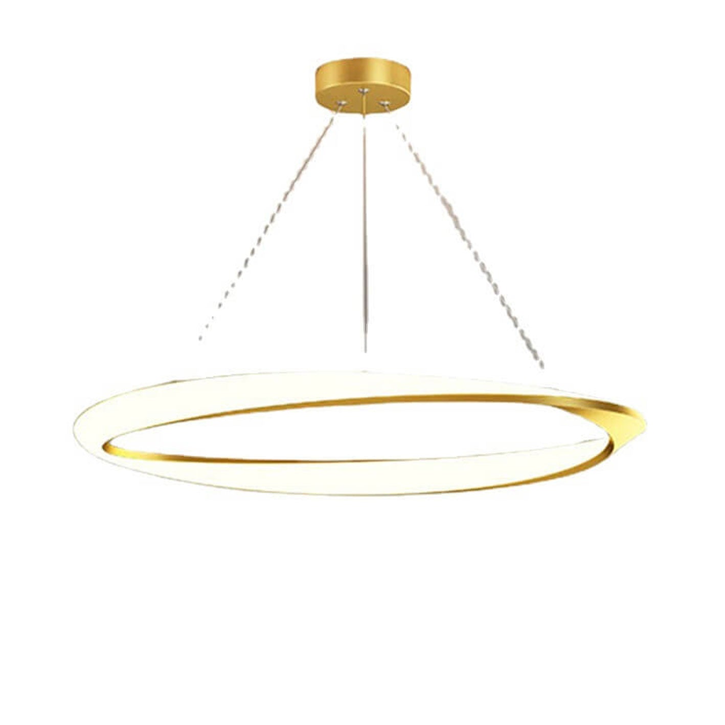 Nordic Light Luxury Round Aluminum LED Pendant Light