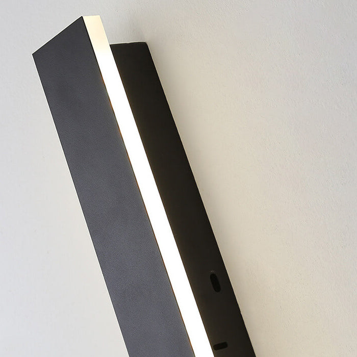 Retro Outdoor Rectangular Strip Waterproof LED Wall Sconce Lamp