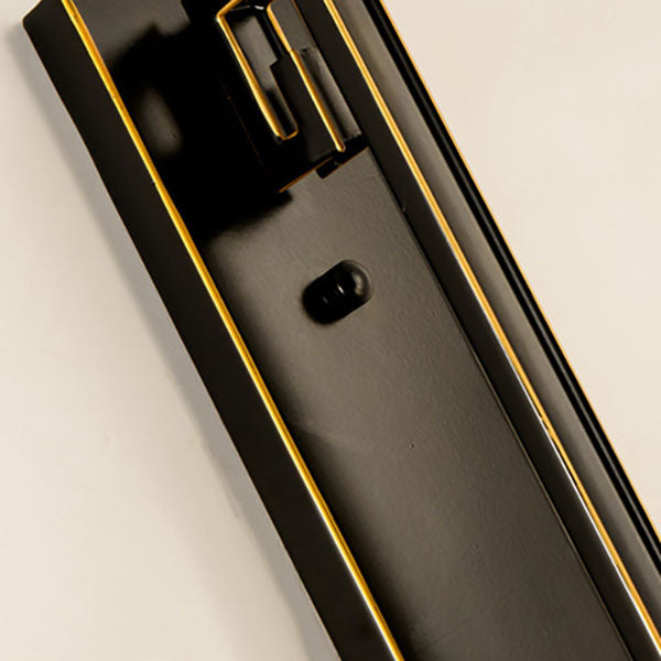 مصباح حائطي حديث من القماش الصيني المربع المصنوع من الحديد مزود بضوء واحد