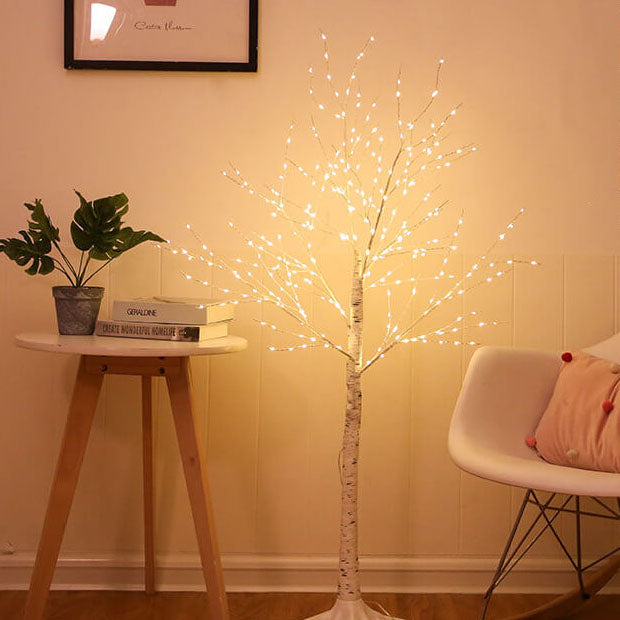 300 Light Copper Wire Full of Star Birch Tree USB Charging LED Light
