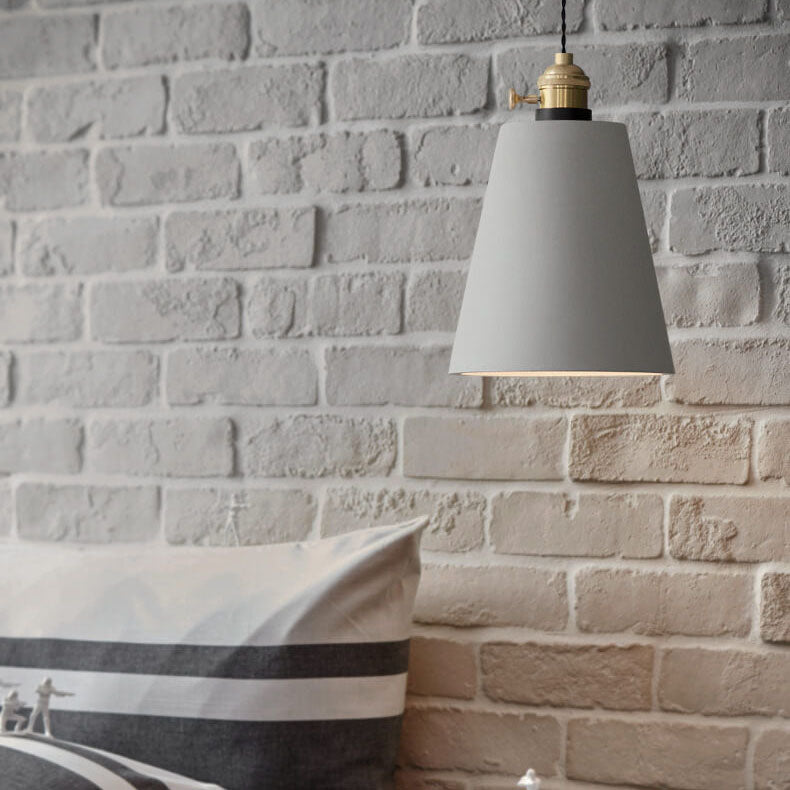 Cement 1-Light Dome Pendant Light 4 Design