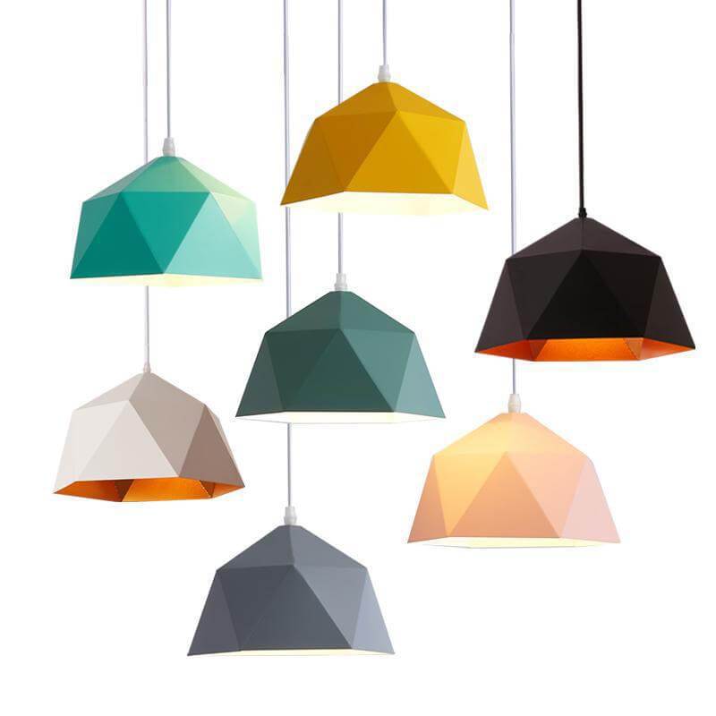 Wrought iron Irregular 1-Light Dome Pendant Light