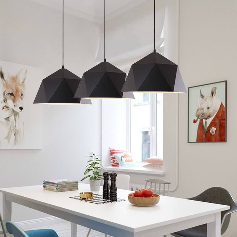 Wrought iron Irregular 1-Light Dome Pendant Light