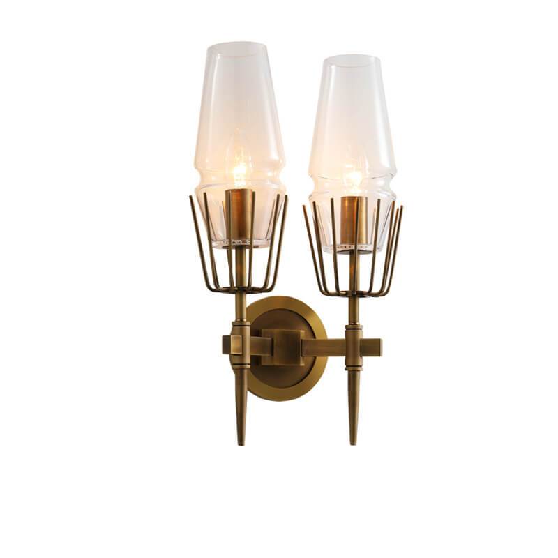 Modern Creative Torch Shaped Metal 1-Light Wall Sconce Lamp