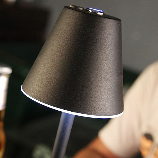 Modern Minimalist Solid Color Mushroom Hardware Plastic Rechargeable LED Night Light Table Lamp