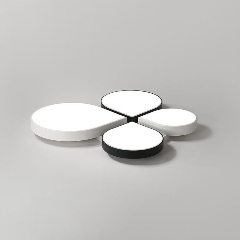 Modern Minimalist Four Leaf Clover Acrylic LED Flush Mount Ceiling Light