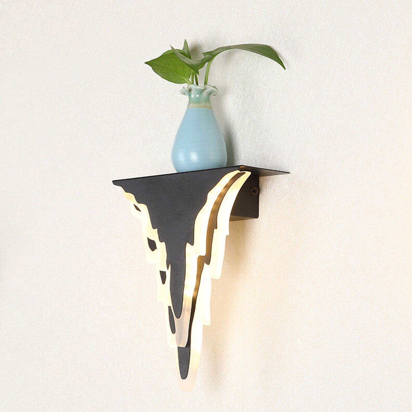 Nordic Iron Art Acrylic Irregular Shape Indoor Wall Sconce Lamp