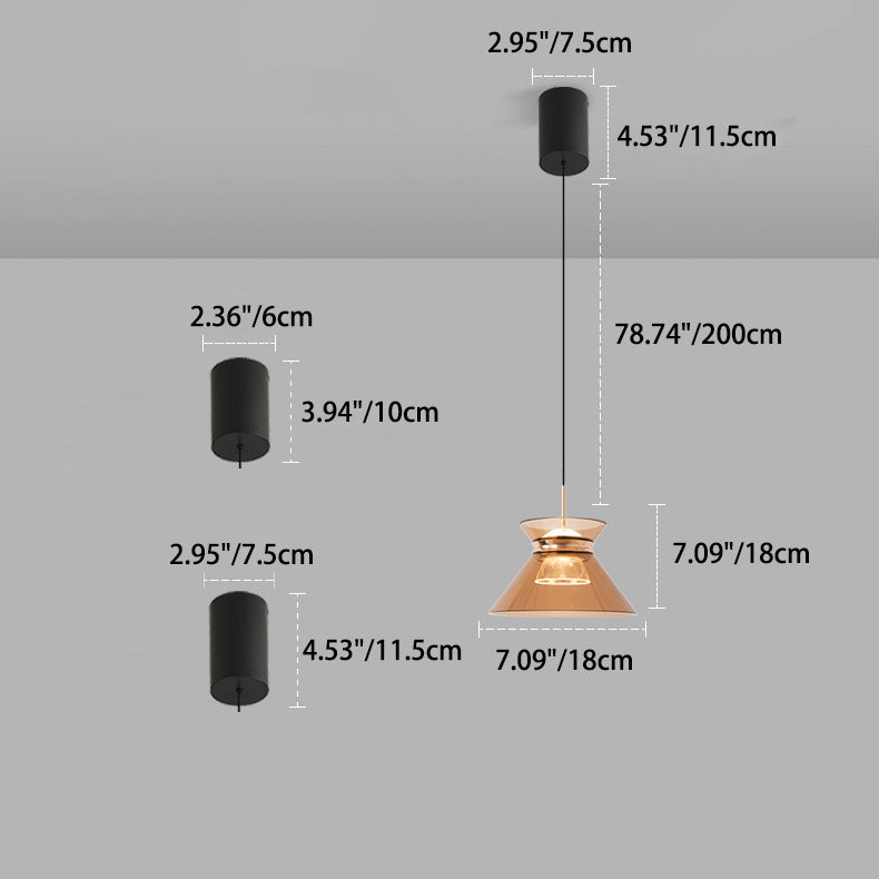 مصباح LED بتصميم الساعة الرملية المدبب المصنوع من الألومنيوم والأكريليك بتصميم بسيط وعصري لوضعه بجانب السرير