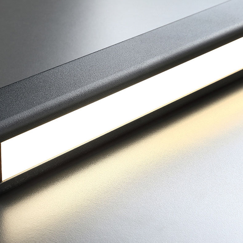 Modern Minimalist Long Aluminum Acrylic LED Island Light Pendant Light For Dining Room