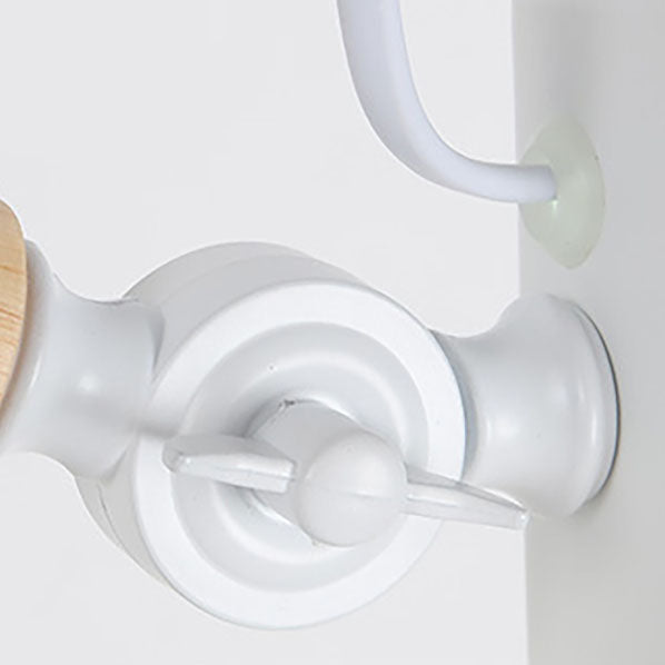 Modern Minimalist Solid Color Wood Hardware 1-Light Table Lamp