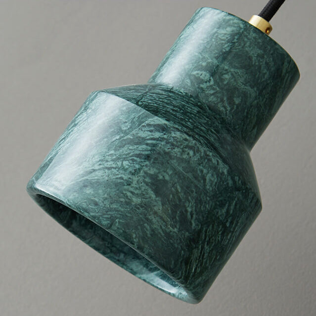 Modern Luxury Marble Cone Geometry 1-Light Pendant Light