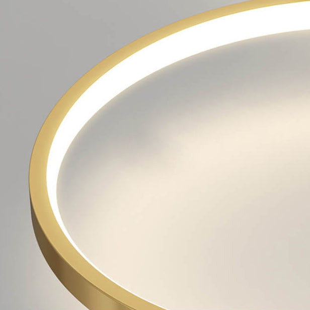 مروحة سقف LED بتصميم هندسي مربع دائري فاخر بإضاءة عصرية مثبتة على السقف