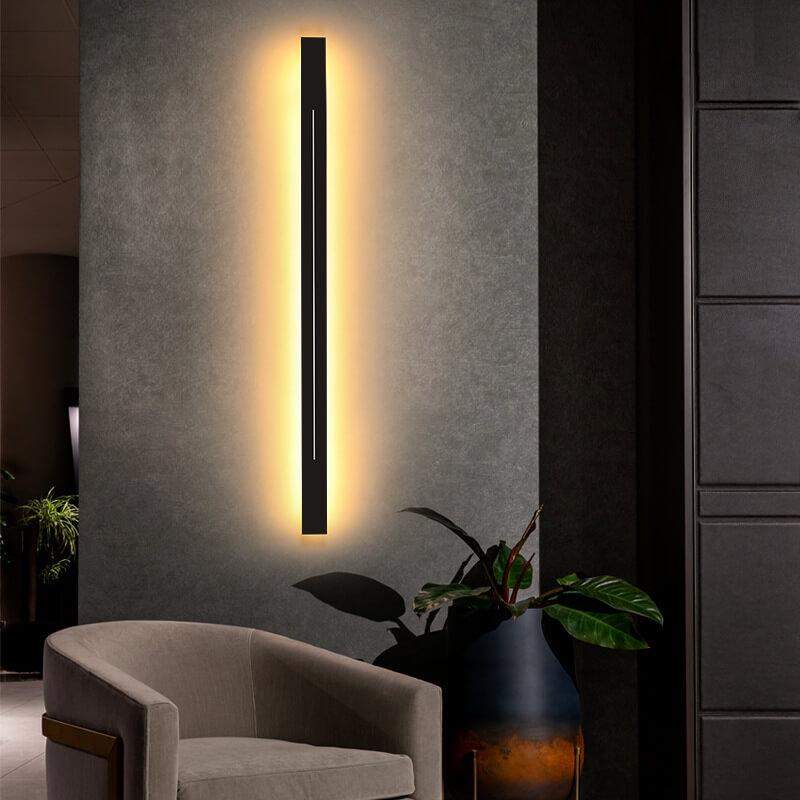 Minimalistic Elongated Bar Shaped Mood 1-Light LED Acrylic Wall Light