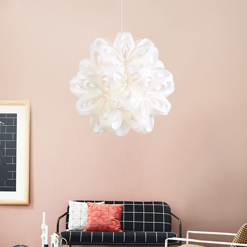 Nordic Simple Acrylic Origami Flower Ball 1-Light Pendant Light
