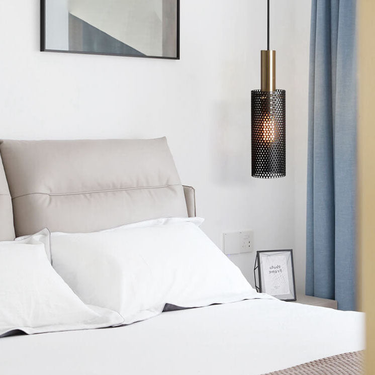 مصباح معلق صناعي إبداعي معدني مجوف على شكل خلية نحل، مزود بمصباح واحد