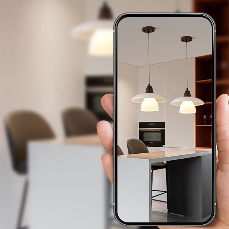 مصباح معلق خشبي زجاجي تقليدي عتيق لغرفة النوم مزود بمصباح واحد