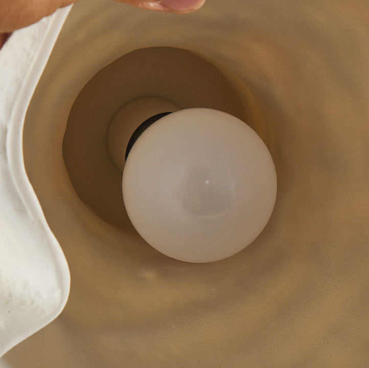 Japanese Wabi-sabi Pure White 1-Light Pendant Light