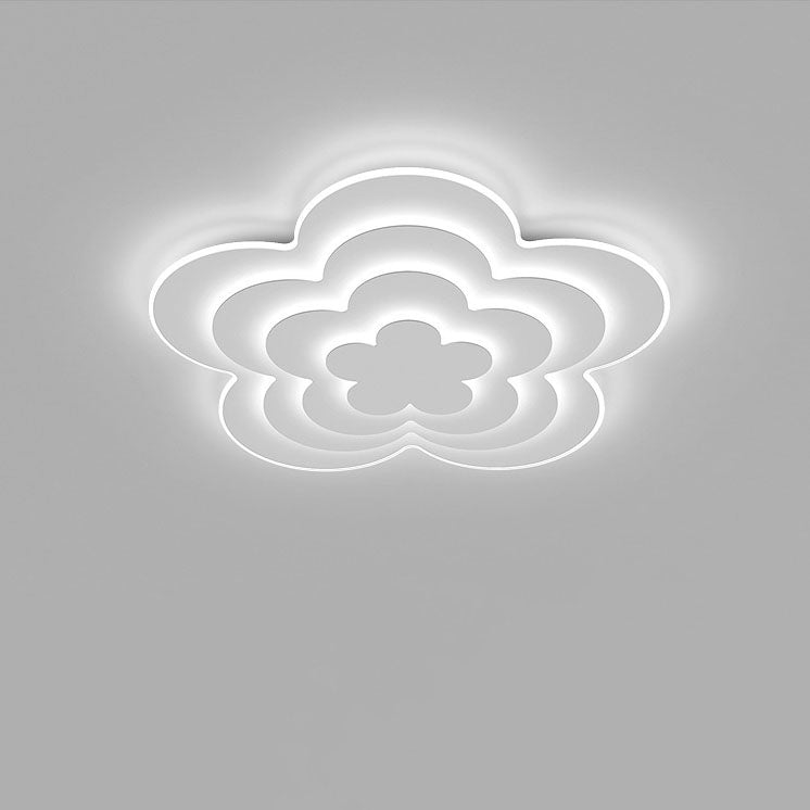 Modern Creative Flower Petal Acrylic LED Flush Mount Lighting