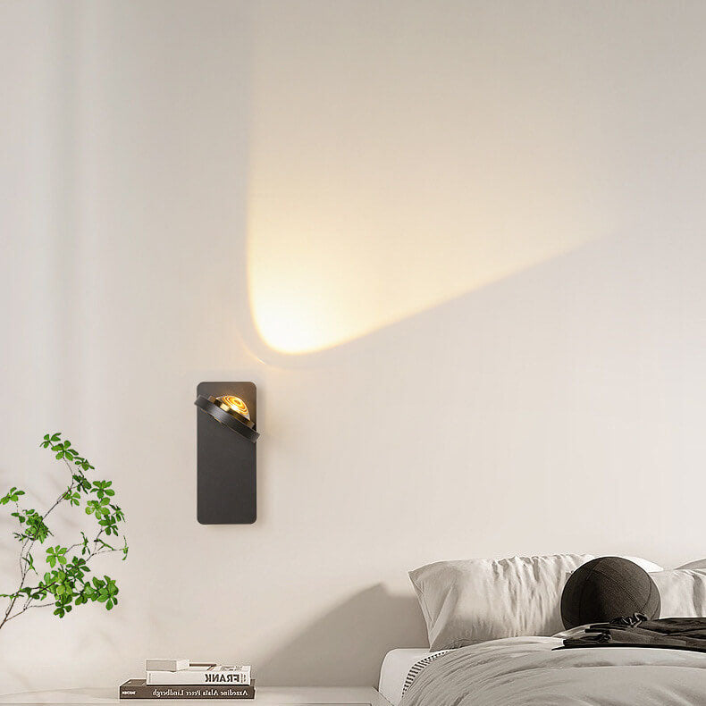 مصباح حائط LED دائري هندسي بسيط من الألومنيوم بتصميم نورديك
