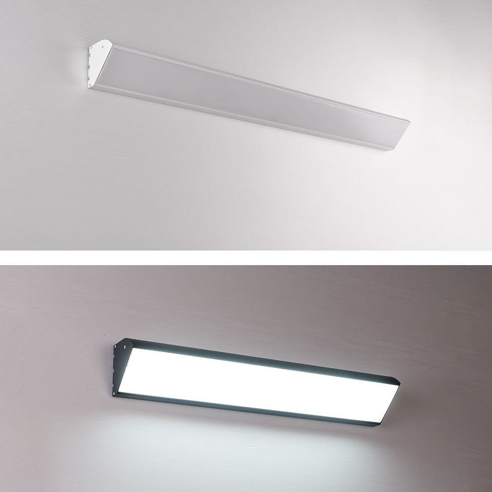 Contemporary Industrial Waterproof Aluminum Rectangular Frame Acrylic LED Wall Sconce Lamp For Outdoor Patio