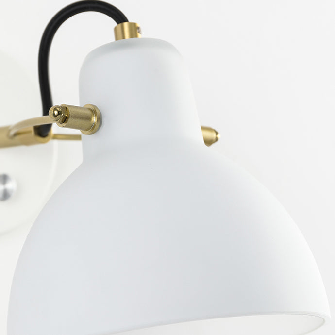 Modern Simplicity Iron Glass Dome Hemispheroid 1-Light Wall Sconce Lamp For Bedside