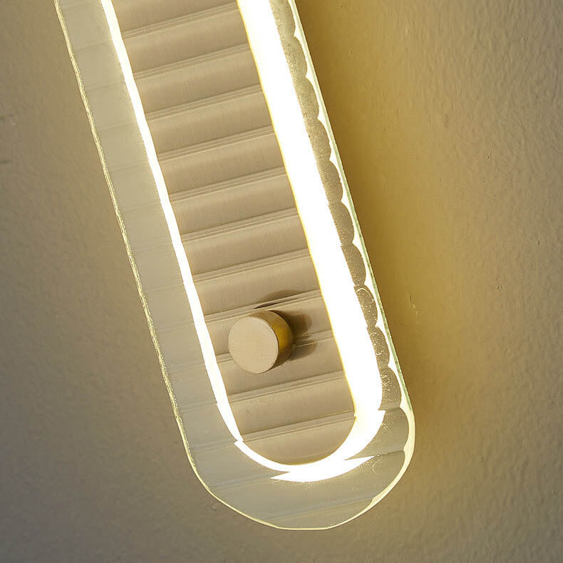 Modern Luxury Long Strip Copper Glass LED Wall Sconce Lamp