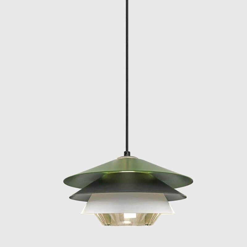 Nordic Colorful Layered Metallic 1-Light LED Pendant Light