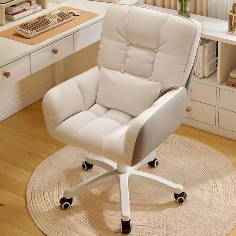 Modern Minimalist Rectangular Velvet Leather Vanity Stool Rotatable Sliding Backrest For Bedroom