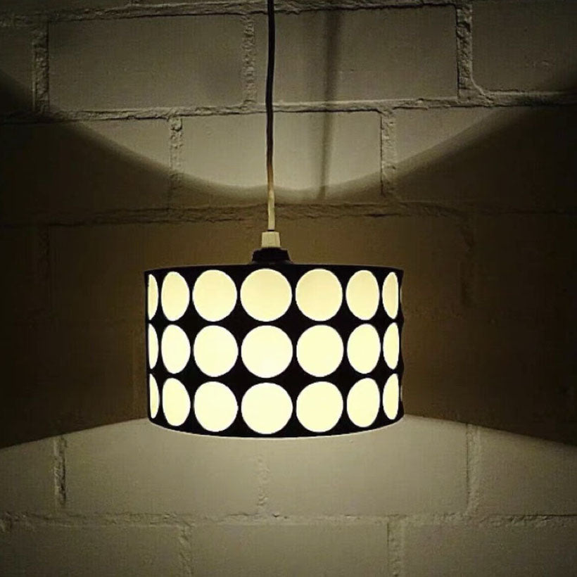 European Vintage Minimalist Iron Leather 1-Light Pendant Light