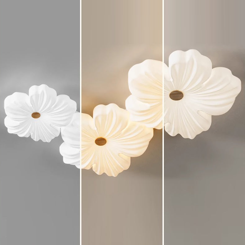 مصباح سقف LED بتصميم زهرة أكريليك حديدي عصري لغرفة المعيشة
