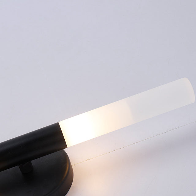 مصباح حائط LED أسطواني من الألومنيوم والحديد بتصميم عصري بسيط لغرفة المعيشة