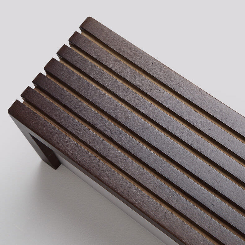 Modern Chinese Walnut Square Bar Vanity LED Wall Sconce Lamp