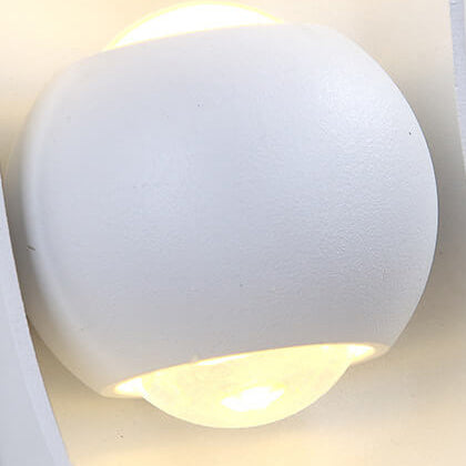 مصباح حائط LED أسطواني مجوف حديث إبداعي من الألومنيوم