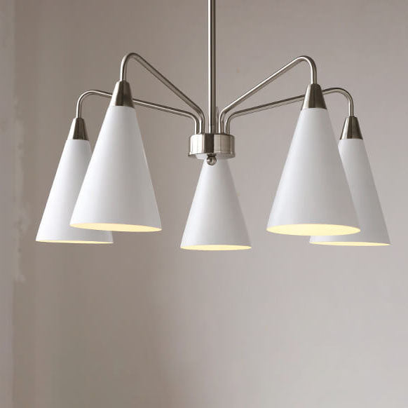 Nordic Tapered Shade Iron 3/5 Light Art Chandelier