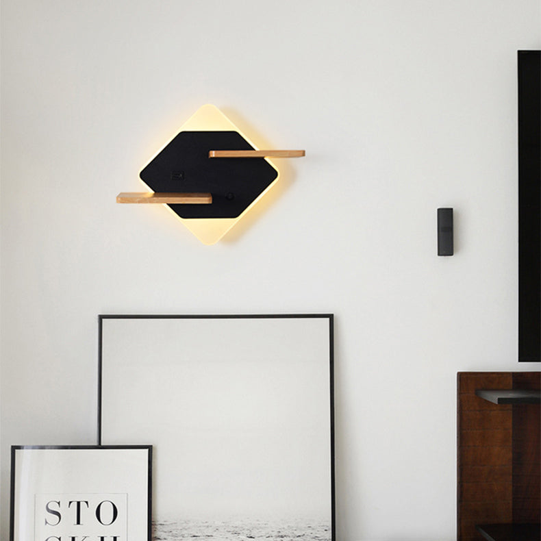 Modern Acrylic Phone Holder LED Creative Wall Sconce Lamp