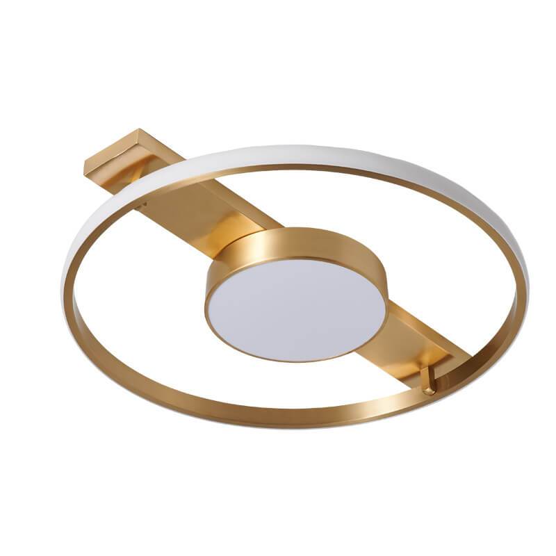 Modern 1-Light Two Circle LED Flush Mount Lighting