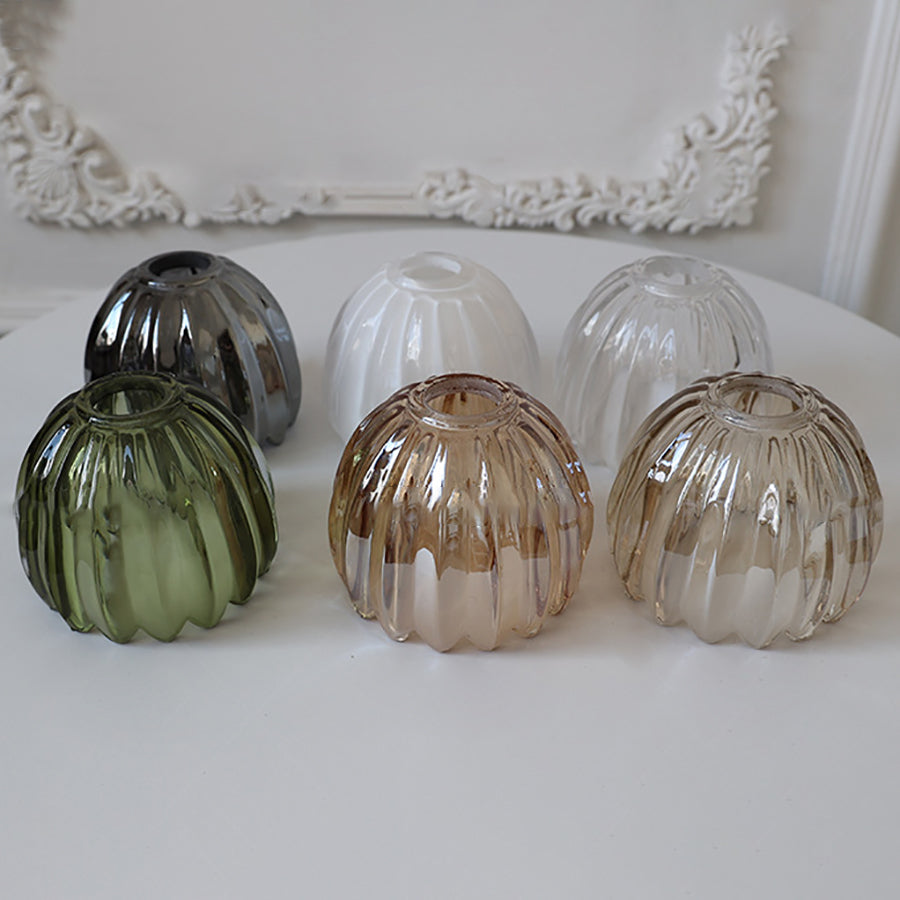 Modern Art Deco Flower Bud Glass Shade 1-Light Wall Sconce Lamp For Living Room